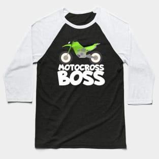 Motocross boss Baseball T-Shirt